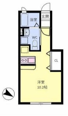 Ｌａ　ｍｉａ　ｃａｓａ 102号室 間取り