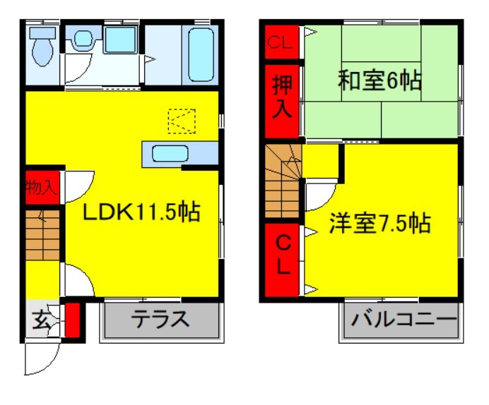 ハイムＯ・Ｋ 101号室 間取り
