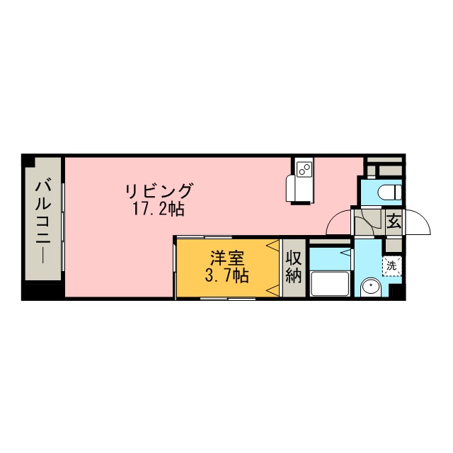 メルベーユ 313号室 間取り