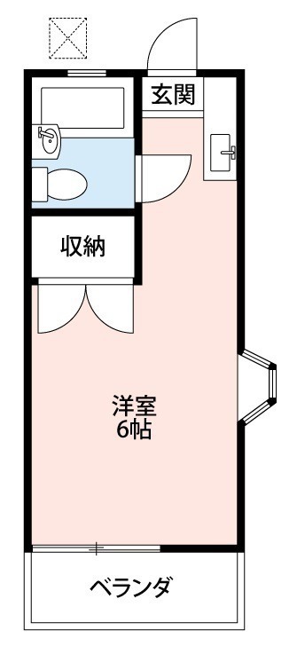 ＰＯＰ２１ 208号室 間取り