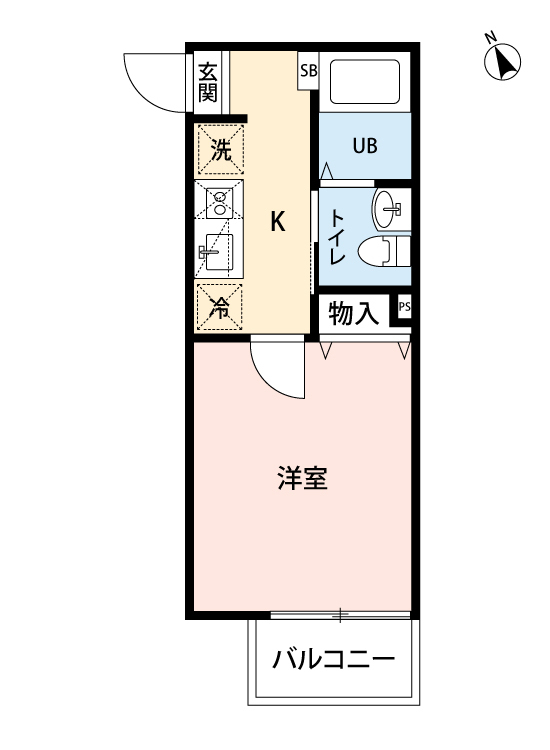 津田沼ＴＨＥ　ＣＬＡＳＳ 205号室 間取り