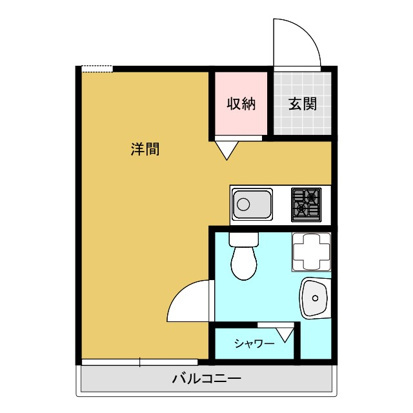 アメニティ大久保 202号室 間取り