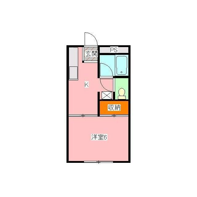 パストラルハウスＣ棟 106号室 間取り