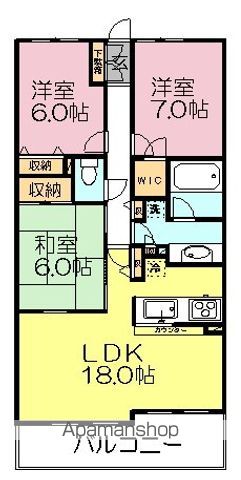 ドメイン八千代勝田台 402号室 間取り