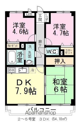 ラ・フォレ薬円台 602号室 間取り