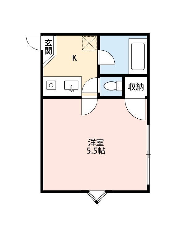 ファミール仲村Ａ 201号室 間取り
