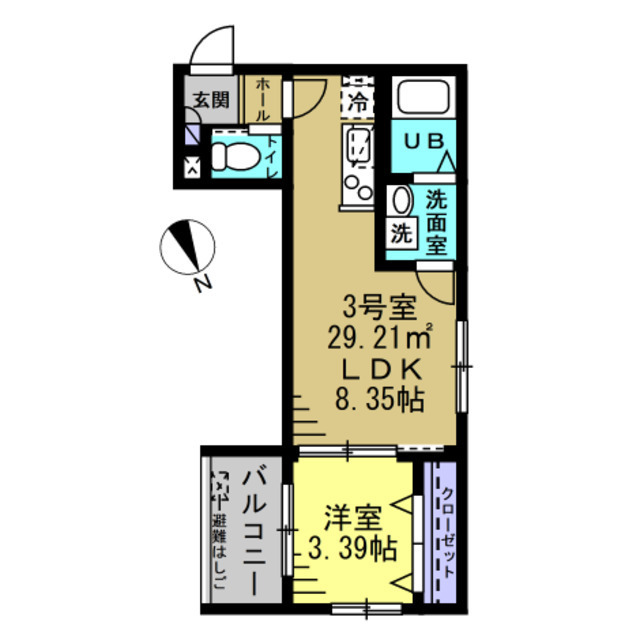 ＴＵＰ津田沼 103号室 間取り