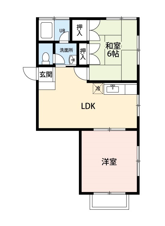 アビタシオンポポロ 201号室 間取り