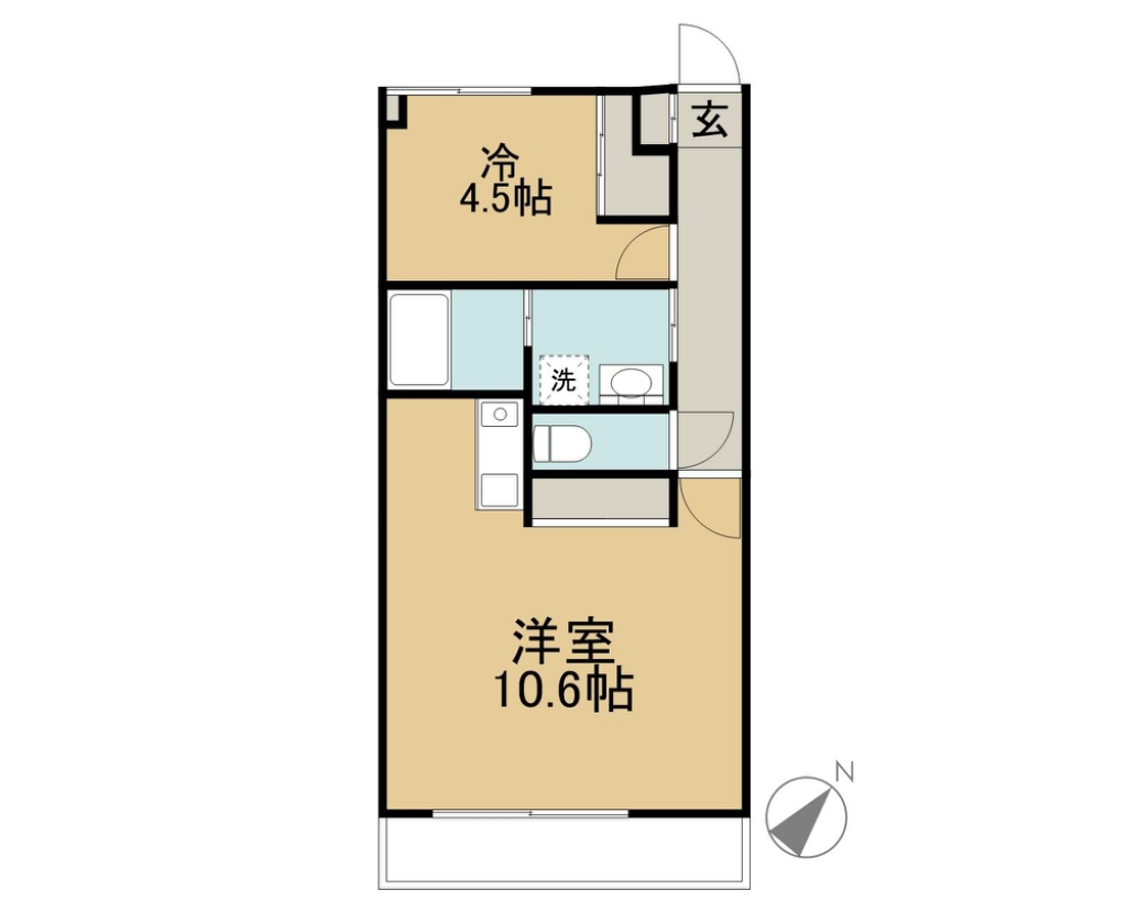Ｖ－ｒｏｏｍ２ 106号室 間取り