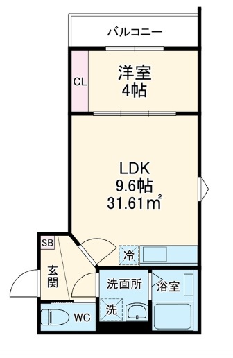 ＧＲＡＤＵＳ薬円台Ⅱ 302号室 間取り