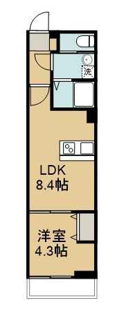 ＳＨＥＬＬ　ＭＡＩＳＯＮ 101号室 間取り