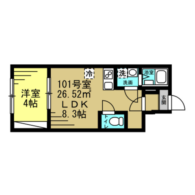 メゾン　トールモンド八千代中央 101号室 間取り