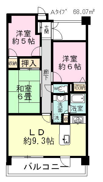 ラ・フォレ２３ 402号室 間取り