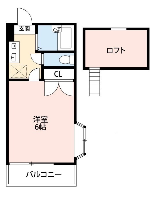 アミー一番館 201号室 間取り