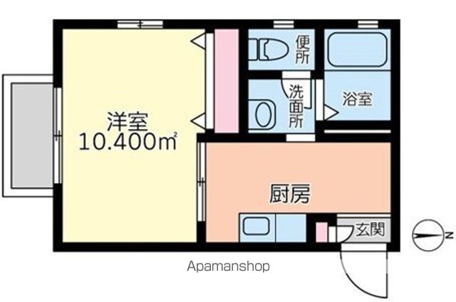 サークルセブン 201号室 間取り