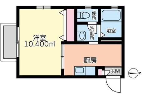 サークルセブン 201号室 間取り