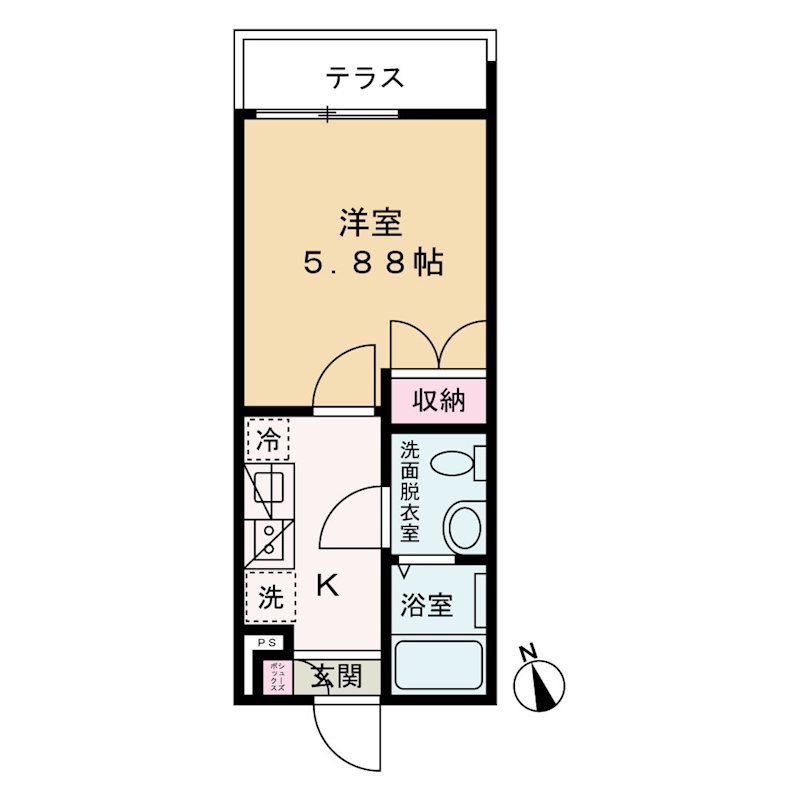 ザ・レジデンス北習志野 102号室 間取り