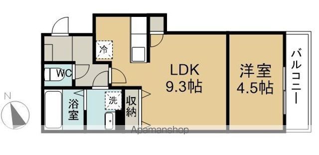 ＢｅｌｌｅＡｕｂｅ大久保 101号室 間取り