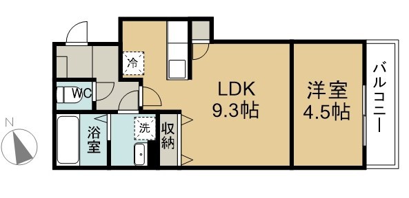 ＢｅｌｌｅＡｕｂｅ大久保 101号室 間取り