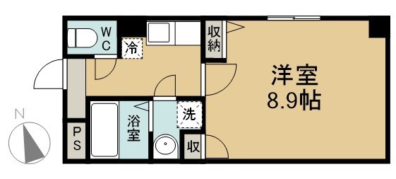 ＢｅｌｌｅＡｕｂｅ大久保 302号室 間取り