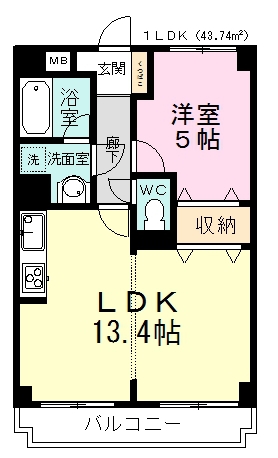 ラ・フォレ薬円台 307号室 間取り
