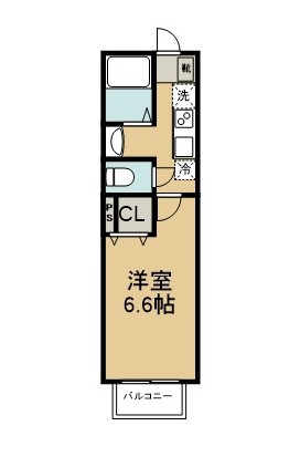 パステールグラン佐倉 206号室 間取り