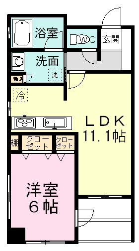 ラ・フォレ２７ 404号室 間取り