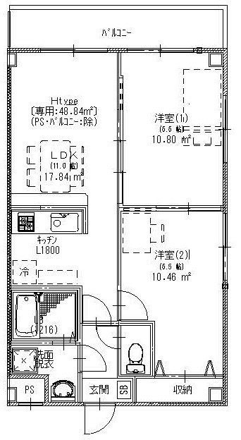 ソリス緑が丘 306号室 間取り