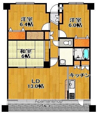 Ｃｏｚｙ緑が丘 A202号室 間取り