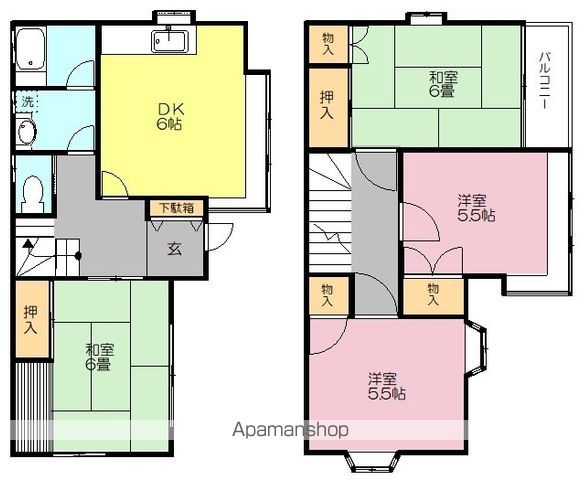 村上戸建（１９７５－２３６） 間取り