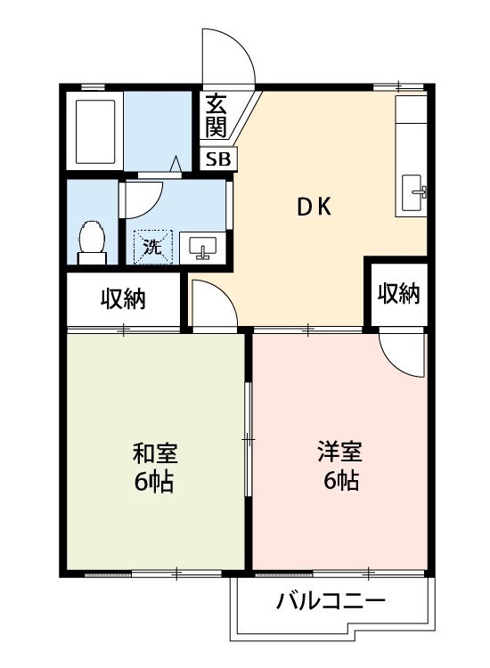 ロジュマンＮＳ　Ａ棟 202号室 間取り