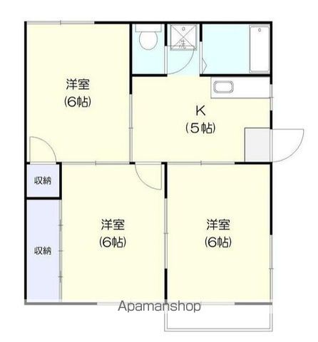 メゾンクリスタルⅡ 201号室 間取り