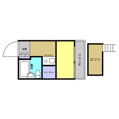 ハイツＢＥＮ 206号室 間取り