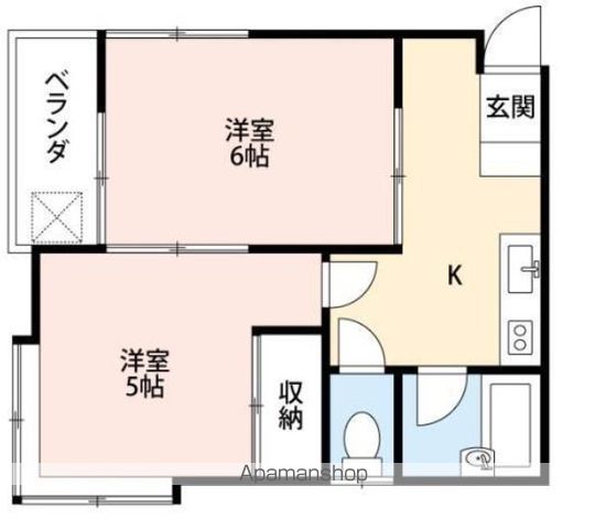 プリュニエ鎌ヶ谷 201号室 間取り