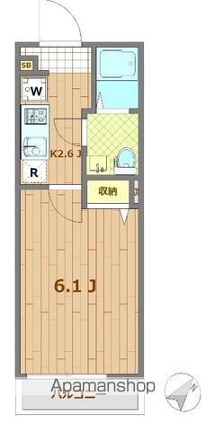 バードソング津田沼 203号室 間取り