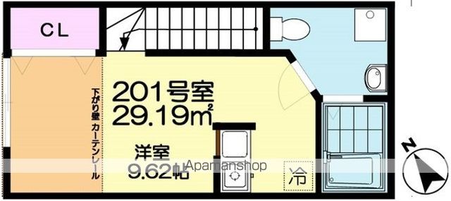 ＶＩＶＡＬＥＳ鎌ケ谷 201号室 間取り