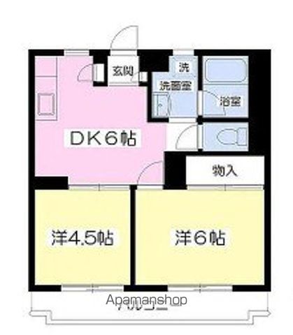 カーサ習志野台 203号室 間取り