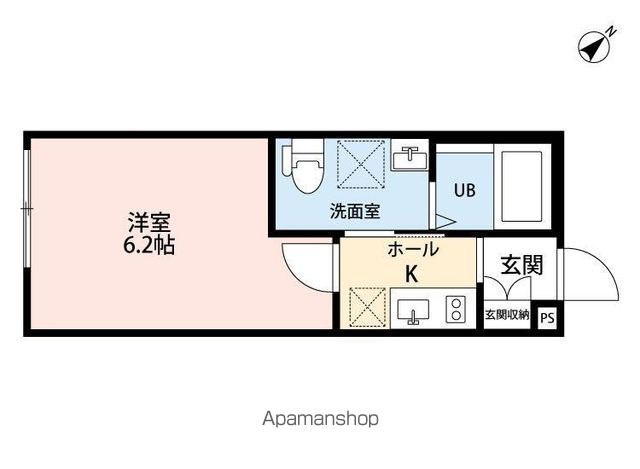 Ｃｏｐｐｅｒ　Ｈｏｕｓｅ 102号室 間取り