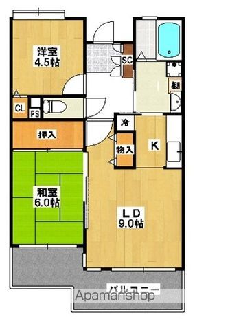ｅｍラフォーレ実籾 104号室 間取り