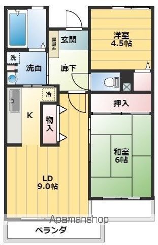 ｅｍラフォーレ実籾 103号室 間取り