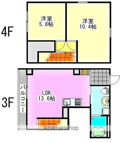 ピュアハイツ 402号室 間取り
