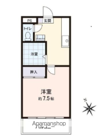 二和東ハイツ 302号室 間取り