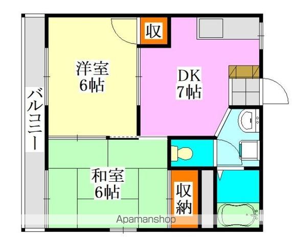 タウンコート七林 間取り