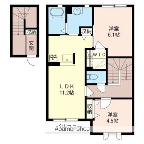 ＭＡＳＴ　ＬＩＦＥ　新鎌ヶ谷Ⅰ 間取り