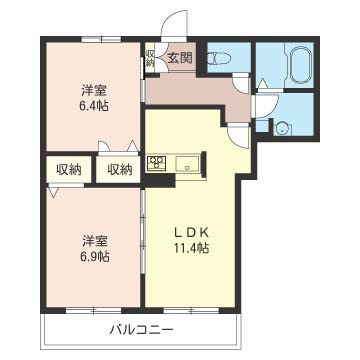 カーサフェリーチェＤ 間取り
