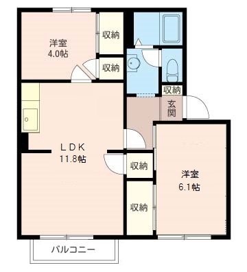 コーポひめしゃら 間取り