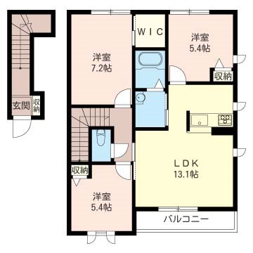 かきの木コートC 間取り