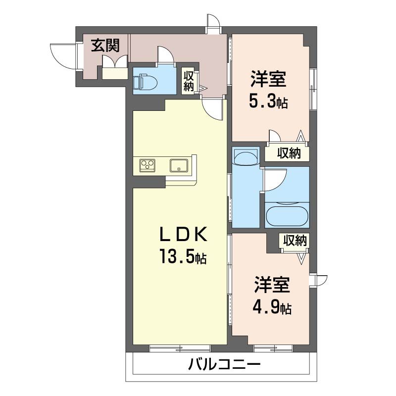 アドミラブールＡ 間取り