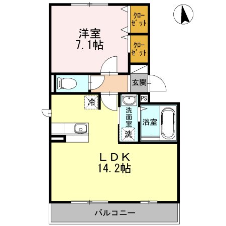 グランフォート　伍番館 間取り