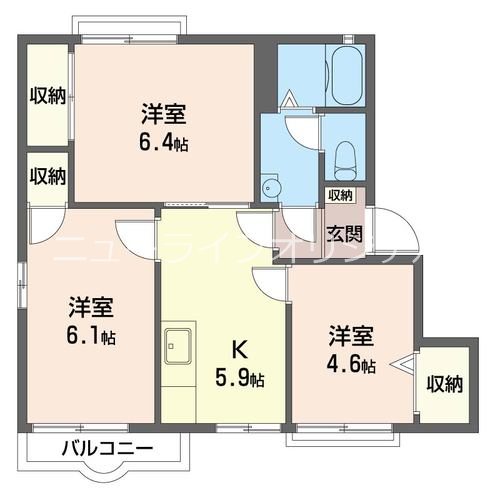 グラシューズつきみ野Ⅴ 間取り